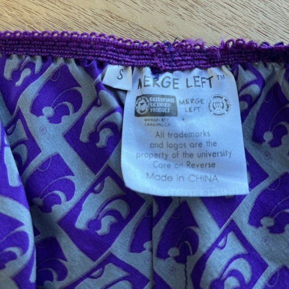 100% Silk Purple KSU K-State Vintage High Waist Cami Lingerie Set Small S Gift - Picture 3 of 4